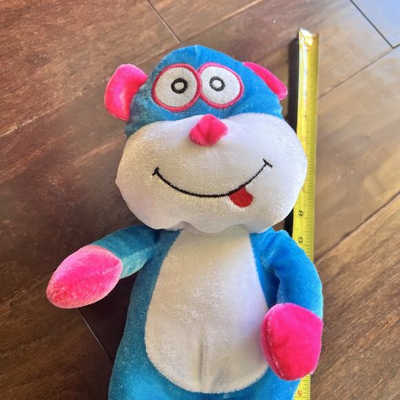 VERY RARE Beautiful Kellytoy Blue & Pink Teddy Bear 14" Plush Stuffed Animal Toy - Picture 5 of 5